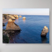 Rock formations in Algarve Poster (Voorkant)