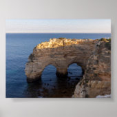 Rock formations in Algarve Poster (Voorkant)