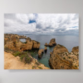Rock formations in Algarve Poster (Voorkant)