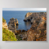 Rock formations in Algarve Poster (Voorkant)