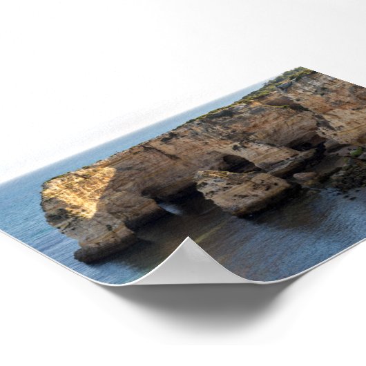Rock formations in Algarve Poster (Hoek)