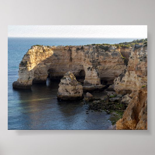 Rock formations in Algarve Poster (Voorkant)