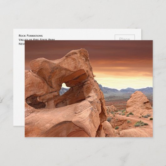 Rock Formations, Valley of Fire State Park, Nevada Briefkaart (Voorkant / Achterkant)