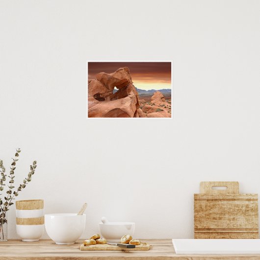 Rock Formations, Valley of Fire State Park, Nevada Poster (Keuken)