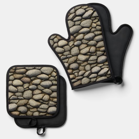 Rock Garden Ovenwant & Pannenlap Set (Voorkant / Achterkant)