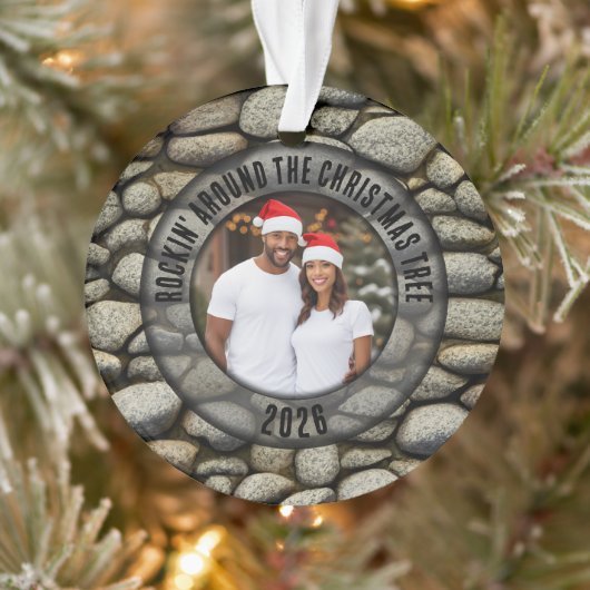 Rock Garden "Rockin' Around the Christmas Tree" Ornament (Boom)
