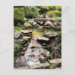 "ROCK GARDEN & WATERFALL"/INNISWOOD BOTANICAL GARD BRIEFKAART