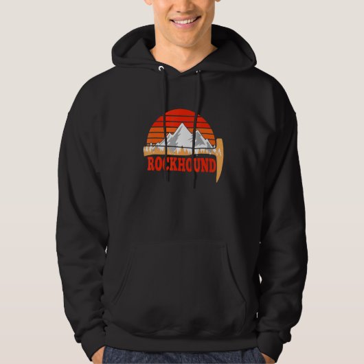 Rock Geology we houden van Rocks Love als Rockhoun Hoodie (Voorkant)