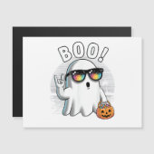 Rock Ghost Retro Halloween Pumpkin Funny Boo (Voorkant / Achterkant)
