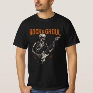 Rock & Ghoul Halloween T-Shirt – Skeleton Gitaar