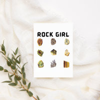 Rock Girl Funny Rock & Crystal