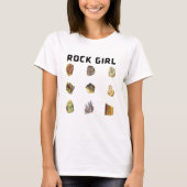 Rock Girl Funny  Rock & Crystal T-shirt (Voorkant)