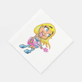 Rock Girl Paper Napkins Servet (Hoek)