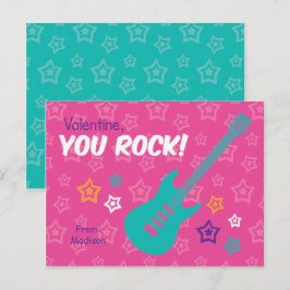 Rock Gitaar Klasse Valentijns Feestdagenkaart