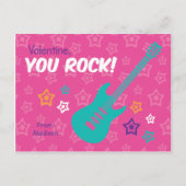 Rock Gitaar Klasse Valentijns Feestdagenkaart (Voorkant)