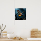 Rock gitaar solo poster (Keuken)