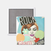 Rock Glam Love & Happiness Magnet (Voorkant / Achterkant)