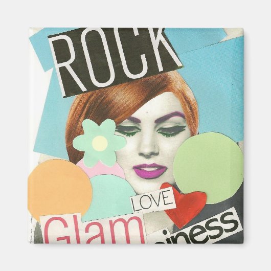 Rock Glam Love & Happiness Magnet (Voorkant)