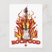 Rock God Briefkaart (Voorkant)
