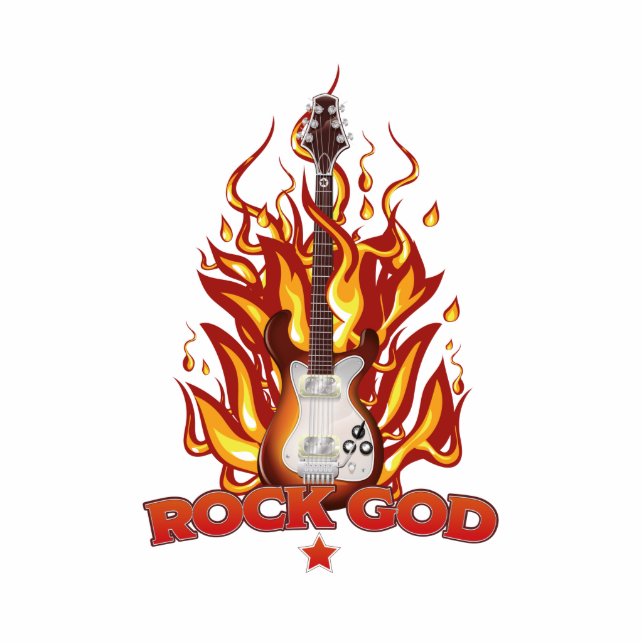 Rock God Staand Fotobeeldje (Voorkant)