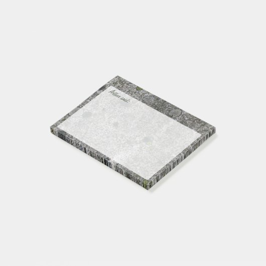 Rock Grey Granite Textuur met Tekst Post-it® Notes (Schuin)