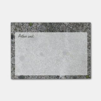 Rock Grey Granite Textuur met Tekst Post-it® Notes