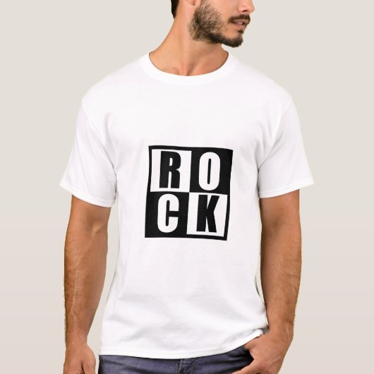 ROCK (groot) T-shirt (Voorkant)