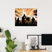 Rock Group Poster (Thuiskantoor)