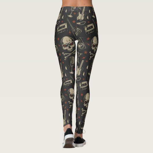 Rock/Grunge/Punk/Metal Music Leggings (Achterkant)