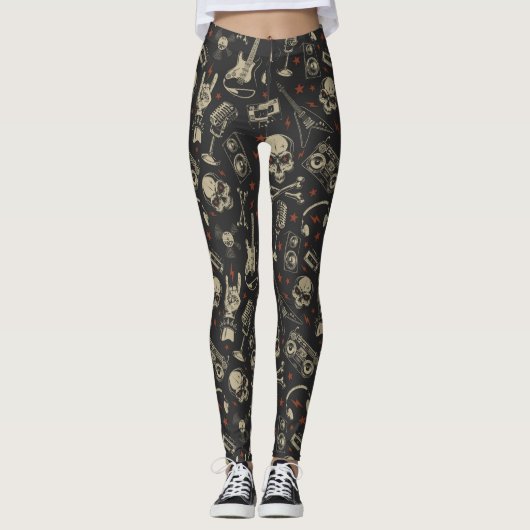 Rock/Grunge/Punk/Metal Music Leggings (Voorkant)