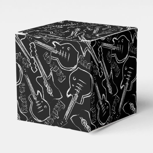 Rock guitar bedankdoosjes (Voorkant Zijde)