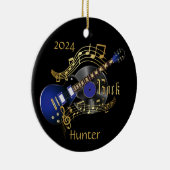 Rock Guitar - Blue Keramisch Ornament (Rechts)