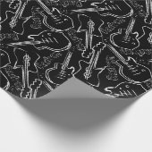 Rock guitar cadeaupapier (Hoek)