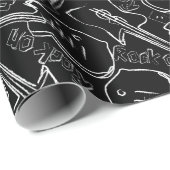 Rock guitar cadeaupapier (Rol Hoek)