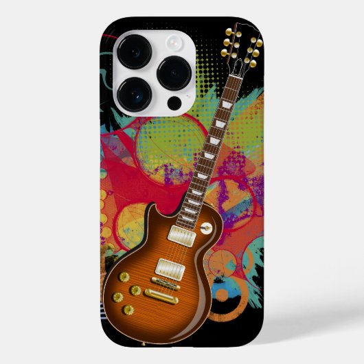 Rock Guitar Grunge Case-Mate iPhone Case (Achterkant)