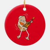 Rock Guitar Keramisch Ornament (Achterkant)