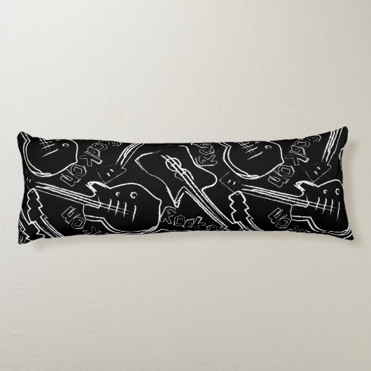 Rock guitar lichaamskussen (Achterkant)