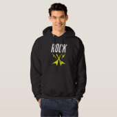 Rock Guitar Lightning Bolts Hoodie (Voorkant volledig)