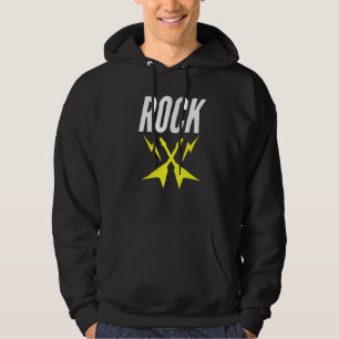 Rock Guitar Lightning Bolts Hoodie