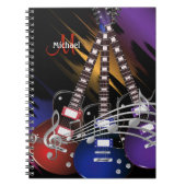 Rock Guitar Music - Personaliseren Notitieboek (Voorkant)