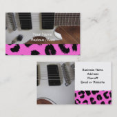 Rock Guitar Music Visitekaartje (Voorkant / Achterkant)