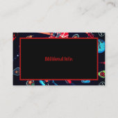 Rock Guitar Musician Visitekaartje (Achterkant)