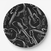 Rock guitar papieren bordje (Voorkant)