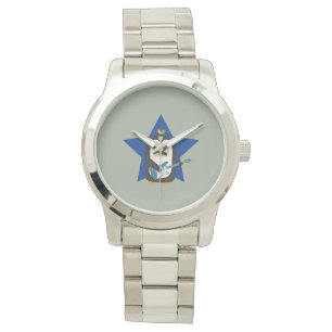 Rock Guitar Penguin Horloge