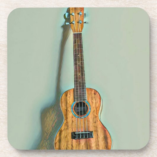 Rock guitar player bier onderzetter (Voorkant)