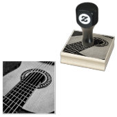 Rock guitar player rubberstempel (Gestempeld)