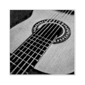 Rock guitar player rubberstempel (Afrduk)