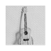 Rock guitar player rubberstempel (Afrduk)
