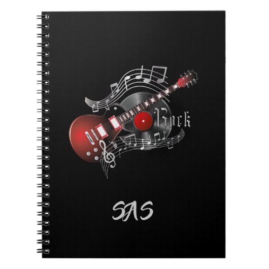 Rock Guitar - Red Notitieboek (Voorkant)