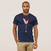 Rock guitar red t-shirt (Voorkant volledig)
